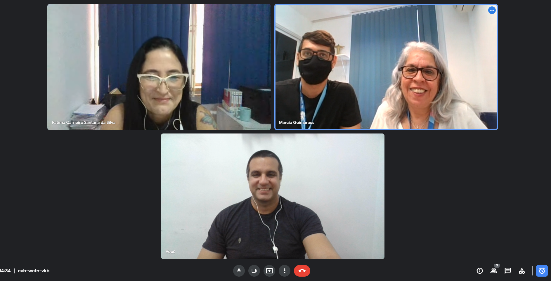 Reunião com a equipe da coordenação OTICS