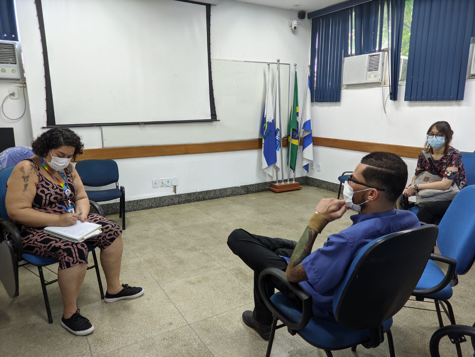 Grupo de recuperação de saúde mental e grupo de artes