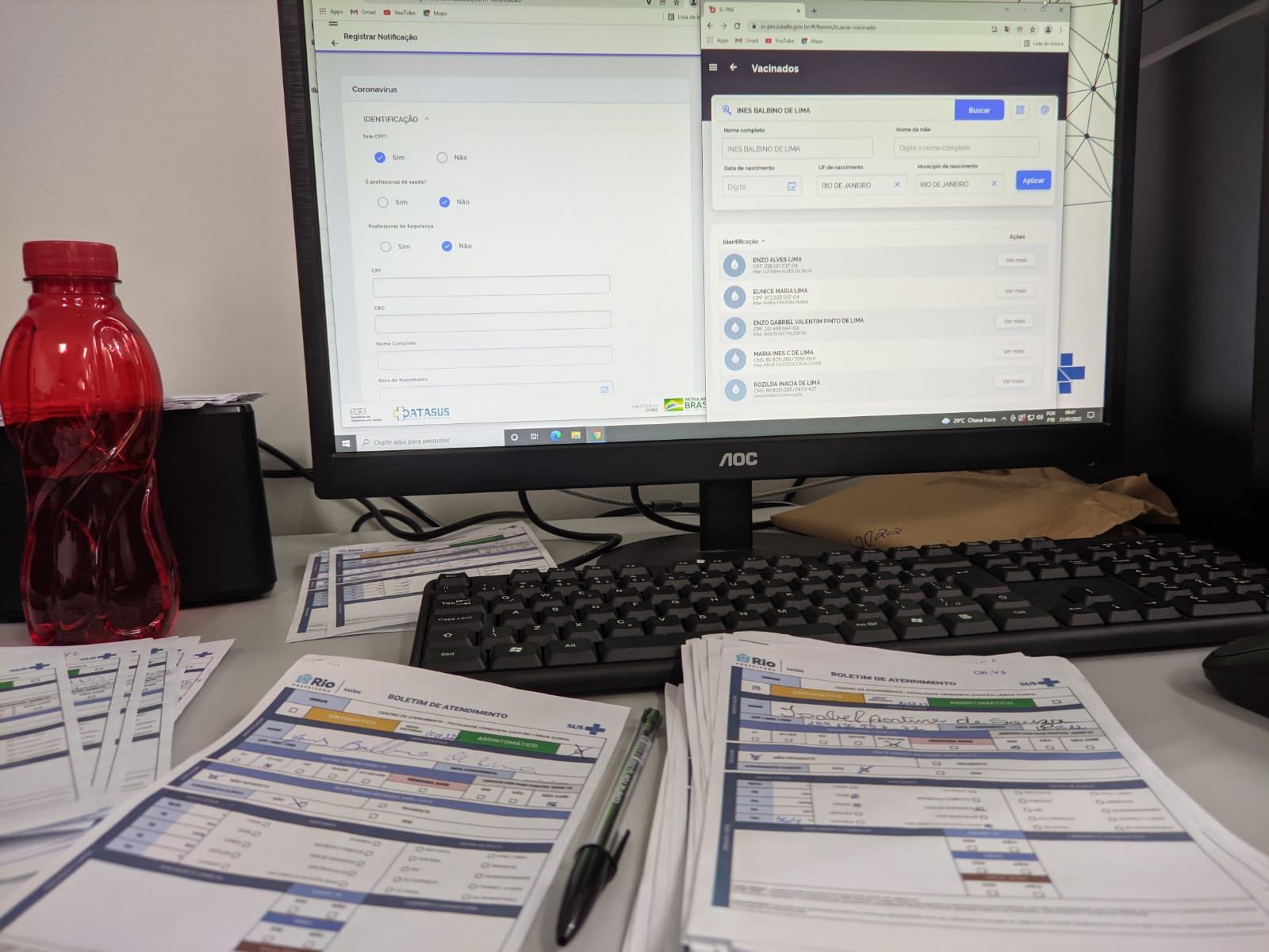 Lançamento no sistema e-SUS Notifica de casos de síndrome gripal