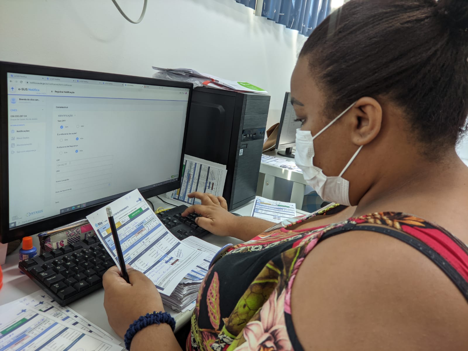 Lançamento dos casos de Síndrome Gripal na plataforma E-SUS notifica