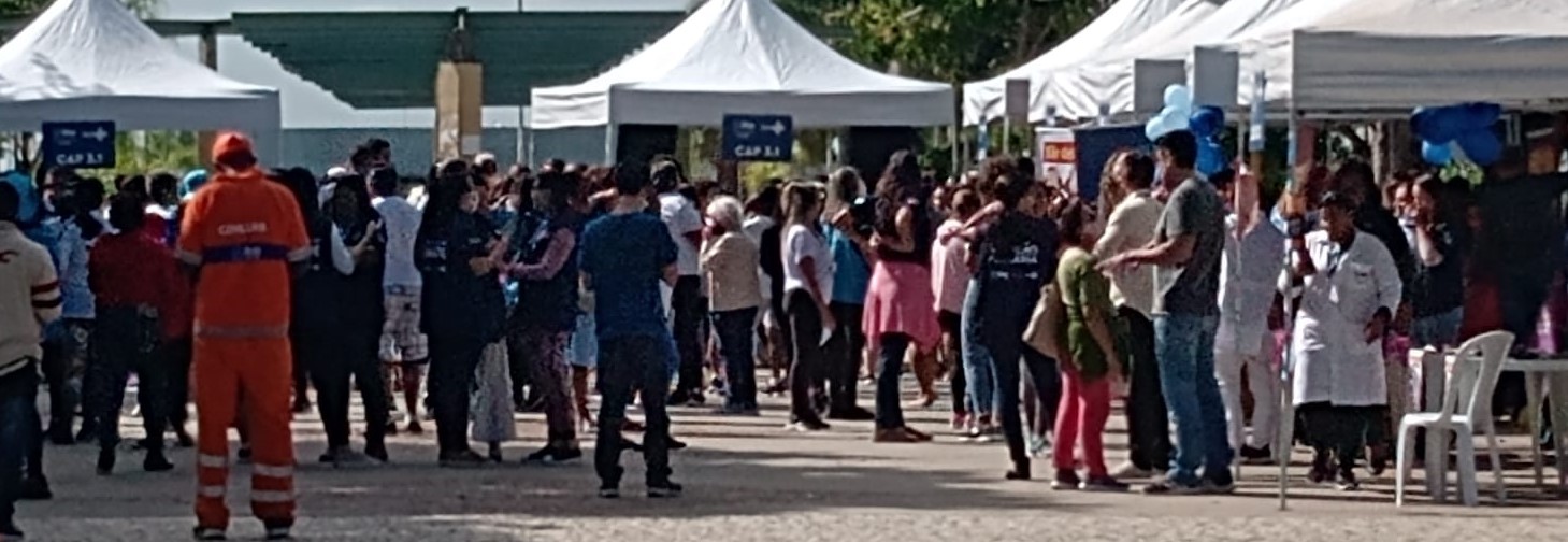 Ação de promoção de saúde e cidadania na Ilha do Governador