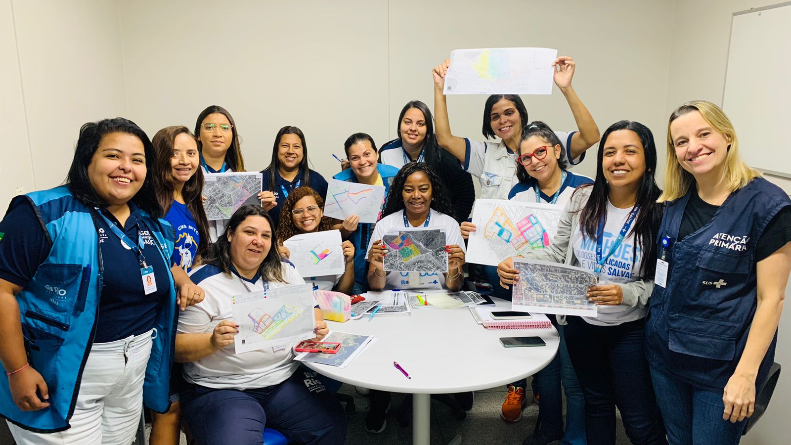 Oficina de Territorialização: CF Maria Sebastiana de Oliveira, CMS Madre Teresa de Calcuta, CF Wilma Costa e CMS Necker Pinto