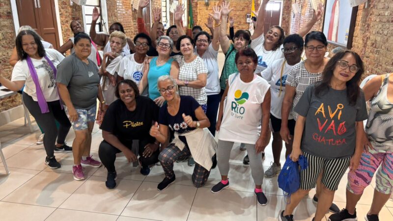 Ginástica dançante na Igreja Nossa Senhora da Penha